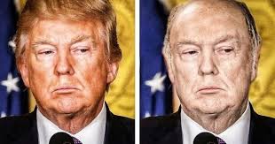 A tanning bed also would not explain why trump's face is a completely different color from the paler skin on his hands. Why Does Trump Spray His Face Orange Quora