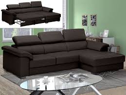 Découvrez notre sélection de canapé convertible en promotion avec des nouveautés toute l'année sur but.fr et dans tous les magasins but. Canape Angle Droit Convertible Cuir Luxe Choco Experiencia