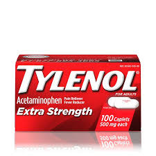 Tylenol Extra Strength Caplets With 500 Mg Acetaminophen 100 Ct