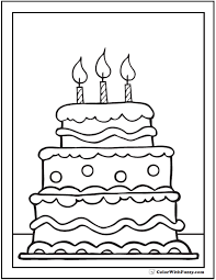 Birthday cake clipart black and white no candles. 28 Birthday Cake Coloring Pages Customizable Ad Free Pdf Printables In 2021 Birthday Cake Clip Art Cake Drawing Cartoon Birthday Cake