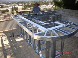 Then check out our outdoor kitchen islands below! Steel Frame Outdoor Kitchen Plans Build Outdoor Kitchen Prefab Outdoor Kitchen