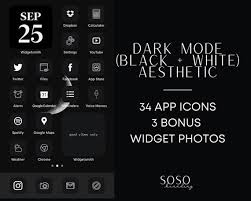 34 Black Ios 14 App Icons Dark Mode Ios14 Widget Cover Widgetsmith Ios 14 Aesthetic Black Icon Pack Dark Mode Icons Shortcut Black Aesthetic In 2020 App Icon Alarm App Icon
