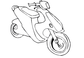 Coloring pages for scooter (transportation) ➜ tons of free drawings to color. Scooter 139539 Transportation Printable Coloring Pages