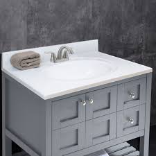 White marble is a fantastic material for bathrooms. á… Woodbridge Cultured Marble Vanity Top 31 X22 Solid White 4 Cc Vt3122 Woodbridge