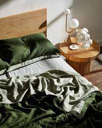 The artworks are currently sold as a4 prints . Bed Threads On Instagram Olive Sage Pinstripe On Set Today With Our Dreamteam Kerrieann Jones Stylist B Bed Linen Sets Linen Bed Sheets Green Bedding