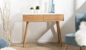 Et oui tout un choix de meubles pour toutes les pièces de la maison à. Meuble Dentree Design Blanc Et Pin Miel 2 Tiroirs Norse