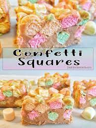 Confetti Squares Peanut Butter Marshmallow Squares Jessie Bakes Treats Recipe Christmas Baking Recipes Sweet Treats Recipes Fun Desserts
