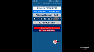 Live Draw Sgp Tercepat 09 Januari 2021 Youtube