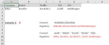 Combine data from multiple data sources (power query) overview of formulas in excel. 4 Wege In Excel Um Texte Zu Verketten Der Tabellenexperte