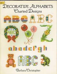 30 Cross Stitch Alphabet Monogram Charts Decorative