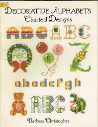 30 cross stitch alphabet monogram charts decorative