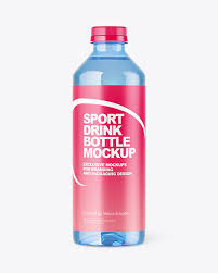 Blue Pet Water Bottle Mockup Yellow Author