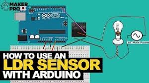 We make the circuit in such a way that the light from led will fall on ldr. How To Use An Ldr Sensor With Arduino Arduino Maker Pro