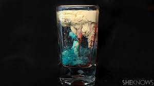 Served in a shot glass. The Alien Brain Hemorrhage Is Your Creepiest Halloween Cocktail Sheknows