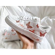 Maybe you would like to learn more about one of these? Custom Text Rose Gold Air Force Ones The Custom Movement