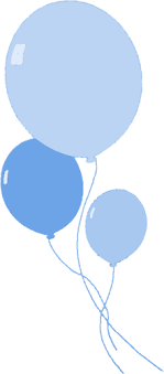 Pink blue love baby footprints clip art. Blue Baby Shower Balloons Clipart Novocom Top
