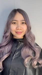 Lavender balayage.
