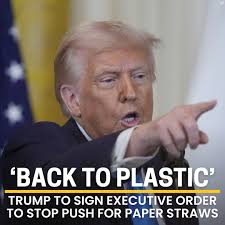 Trump to sign executive order to stop push for paper straws. Read more:  https://tinyurl.com/ycjurn95