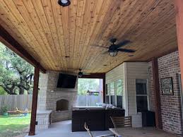 Building a gable with barge end, purlin struts and collar ties. Austin Decks Pergolas Covered Patios Porches More Archadeck Of Austin