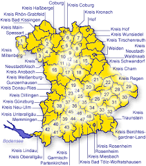 Bundesland freistaat bayern städte, märkte und. Bayern Genwiki