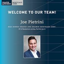 Please Join Us In Welcoming Our Newest Loan Officer Joe Pietrini To Draper And Kramer Mortgage Corp O Welcome To Our Team Loan Officer Mortgage Loan Officer