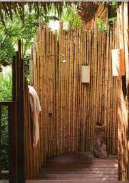 Graduated lengths of bamboo form. 50 Impressive Outdoor Shower Ideas And Designs Renoguide Australian Renovation Ideas And Inspiration