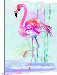 Pink Flamingo Flamingo Art Print Flamingo Painting Flamingo Art
