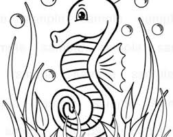 Published by gopal saha on july 10th 2015. Seahorse Coloring Etsy