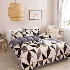 So schlafen deine liebsten gleich doppelt so gut jetzt bestellen! Luofanfei Bed Linen With Zip Modern Geometric Pattern 2 Piece 3 Piece Duvet Cover Set Reversible Microfibre Bedding Set In 2021 Bettdeckenbezug Bettwasche Bettbezug