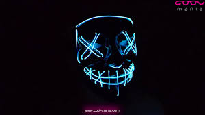 Cool skin tone natural hair has no yellow or golden tones completely. Purge Halloween Mask Led Light Blue Www Cool Mania Com Youtube