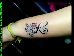 K Letter Initial Tattoo K Letter Initial Tattoos