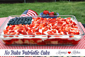 Perfect for memorial day, fourth of july or anytime, this easy sign will. Mommy S Kitchen No Bake Patriotic Cake Or No Bake Strawberry Cake