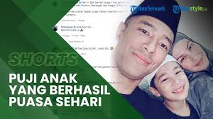 Suami Rima Melati, Marcell Siahaan Beri Pujian Seth Ananda Siahaan yang  Berhasil Puasa Sehari Penuh