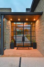 Glass front doors are an alternative to traditional wooden exterior doors that we see on most homes. 75 Beautiful Contemporary Double Front Door Pictures Ideas July 2021 Houzz