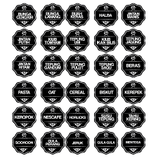 Looking for more sticker label barang dapur clipart, like label frames png,free sticker png,label png. Sticker Rempah Dapur Spice Kitchen Label 60 Pcs Lazada