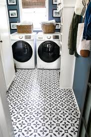 Diy Moroccan Vinyl Tile Floor Bless Er House Laundry Room Decor Laundry Room Flooring Laundry Mud Room