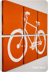 large bike wall art the distressed retro bicycle screen print by rightgrain bicycle art screen printing retro bicycle