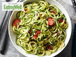 Simple Vegan Pesto Zoodles Pesto Zoodles Zoodle Recipes Vegan Pesto