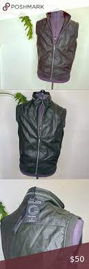 Fried Denim Faux Leather Zippered Vest Olive Green Leather Zipper Zipper Vest Leather
