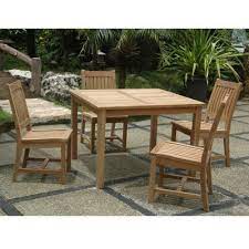 Great savings on teak furniture sold in sets. Grade A Teak Alba 5 Piece Dining Set With Square Table Sam S Club