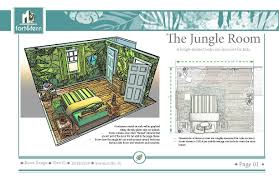 Each decoration represents each empty wall space. Calvin Chambers Jungle Room