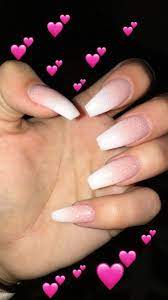 Acrylic Nails Babyboomer Keni Lache Nails White Acrylic Nails Acrylic Nail Art