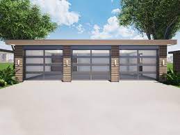 052g 0028 Modern Three Car Garage Plan Modern Garage House Plans Garage Plans