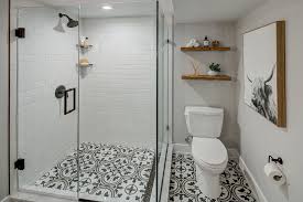 I'm currently renovating my basement and installing a full bathroom with stand up tile shower. Bethesda Basement Renovation Rustic Bathroom Dc Metro By Grossmueller S Design Consultants Houzz