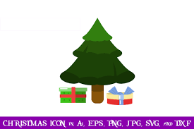 Download Tree And Gift Christmas Icon Graphic By Purplespoonpirates Creative Fabrica PSD Mockup Templates