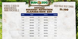 Descubre también todas las ofertas de buin zoo y prepárate para ahorrar. Buin Zoo On Twitter Este Domingo Viaja En El Metrotren Desde Estacion Alameda Hasta Estacion Buinzoo Hoy Abierto Desde Las 9 30 Hasta Las 18 00 Hrs Revisa Los Horarios De Hoy En