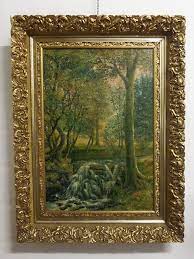 Olio Su Tela Cornice Coeva Epoca Primi Dell 900 Provenienza Francese Misure Con Cornice 82 X 108 Dipingere Idee Cornici Antiche Pittura Ad Olio