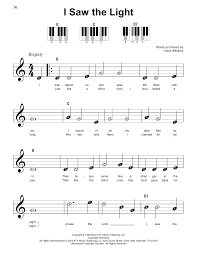 I Saw The Light Sheet Music To Download