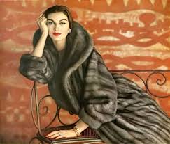 Channel about famous women and their time. Carmen Dell Orefice In Lutetia Emba Mink Coat 1957 Bygonely