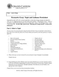 T1 Topicand Audience Worksheet PHI105 Persuasive Essay Planning 9 5 22
